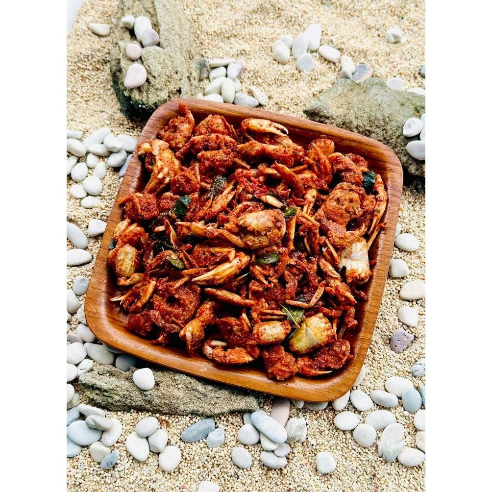 

BABY CRAB CRISPY / KEPITING KERING PEDAS DAUN JERUK GR