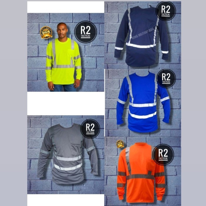 Kaos Safety proyek lengan panjang