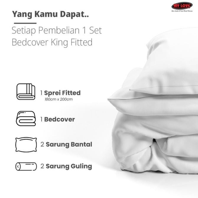 Bed Cover Set Mylove Bedcover My Love Uk 180X200 T30 King No.1 - Baru Janeanne34