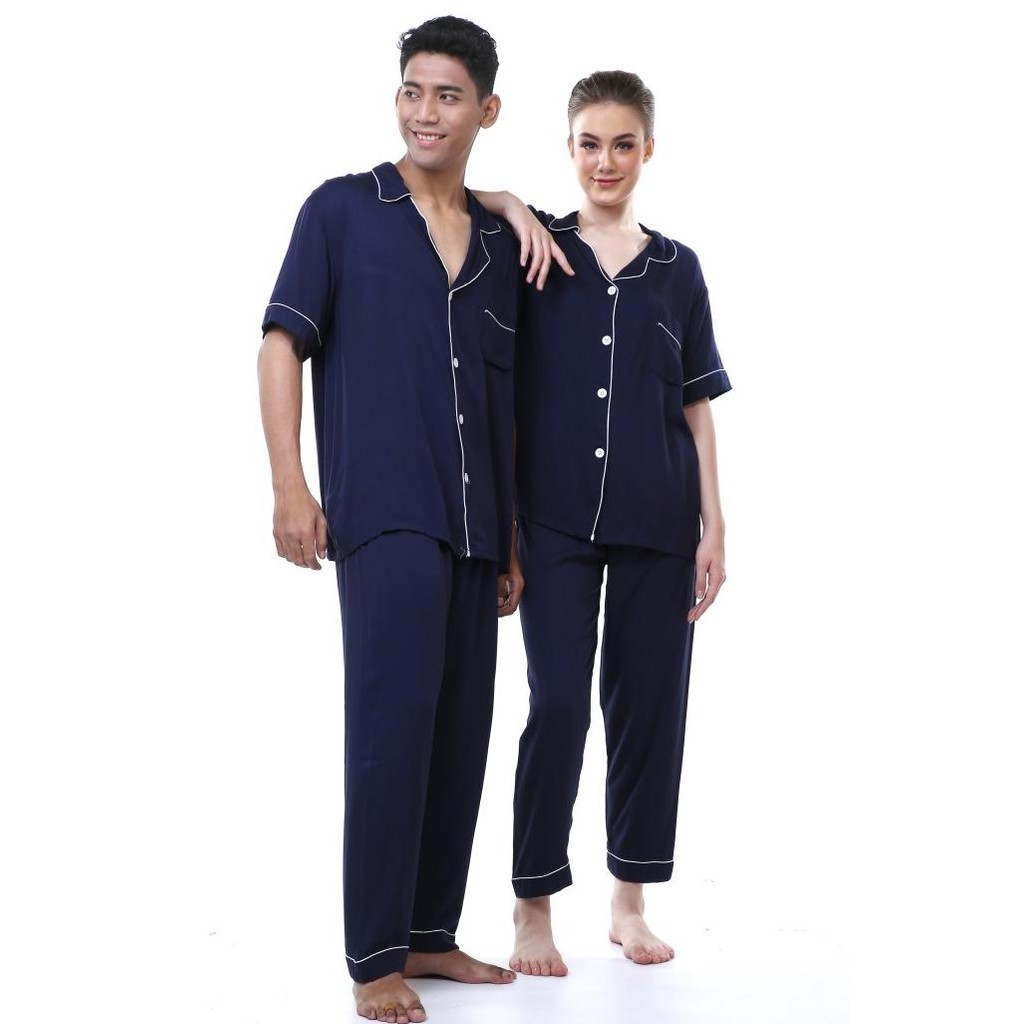 Zavyn Setelan Piyama Couple Rayon Twill Premium CP Terlaris