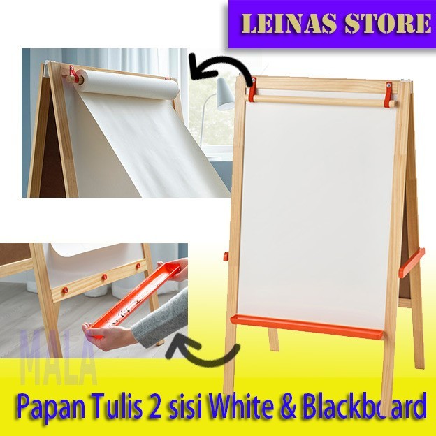 

TERBARU! Papan Tulis Berdiri Anak 2 in 1 Blackboard dan Whiteboard