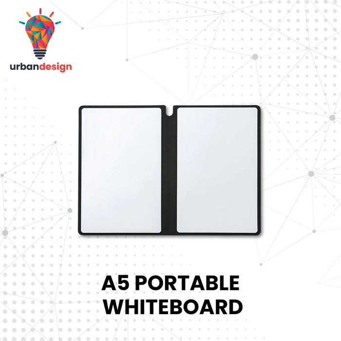 

TERBARU! Papan Tulis Portable A5 Whiteboard Notebook PU with Pen Papan Jalan Putih