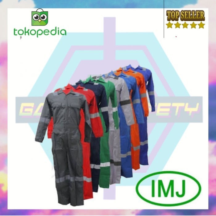 wearpack coverall imj baju kerja safety k3 terusan / wearpack IMJ
