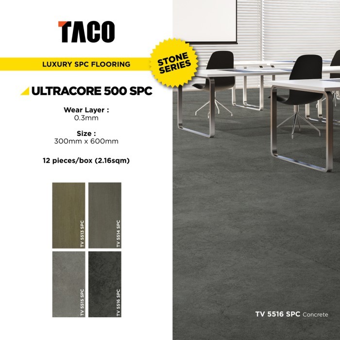 Taco Spc Lantai 5Mm - Spc Taco Tebal 5Mm
