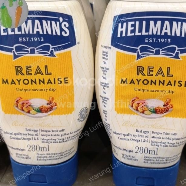 

Hellman Real Mayonaie 280Ml