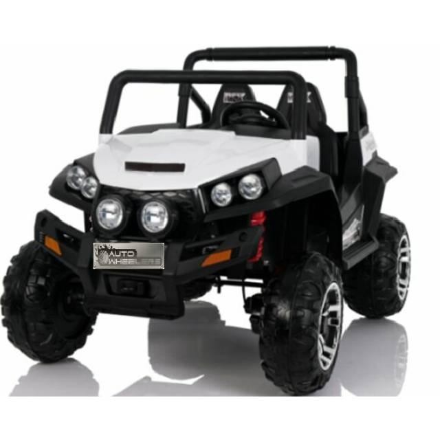 Mainan Anak Mobil Aki Jeep Recker Desert King New , Ban Full Karet (Ada Toko Offline Surabaya)