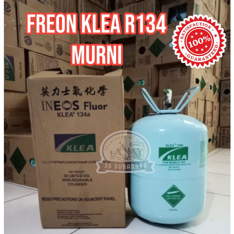 Freon Klea R134 A Tabung 13.6 Kg Murni 100% Ac Mobil Ac Kulkas