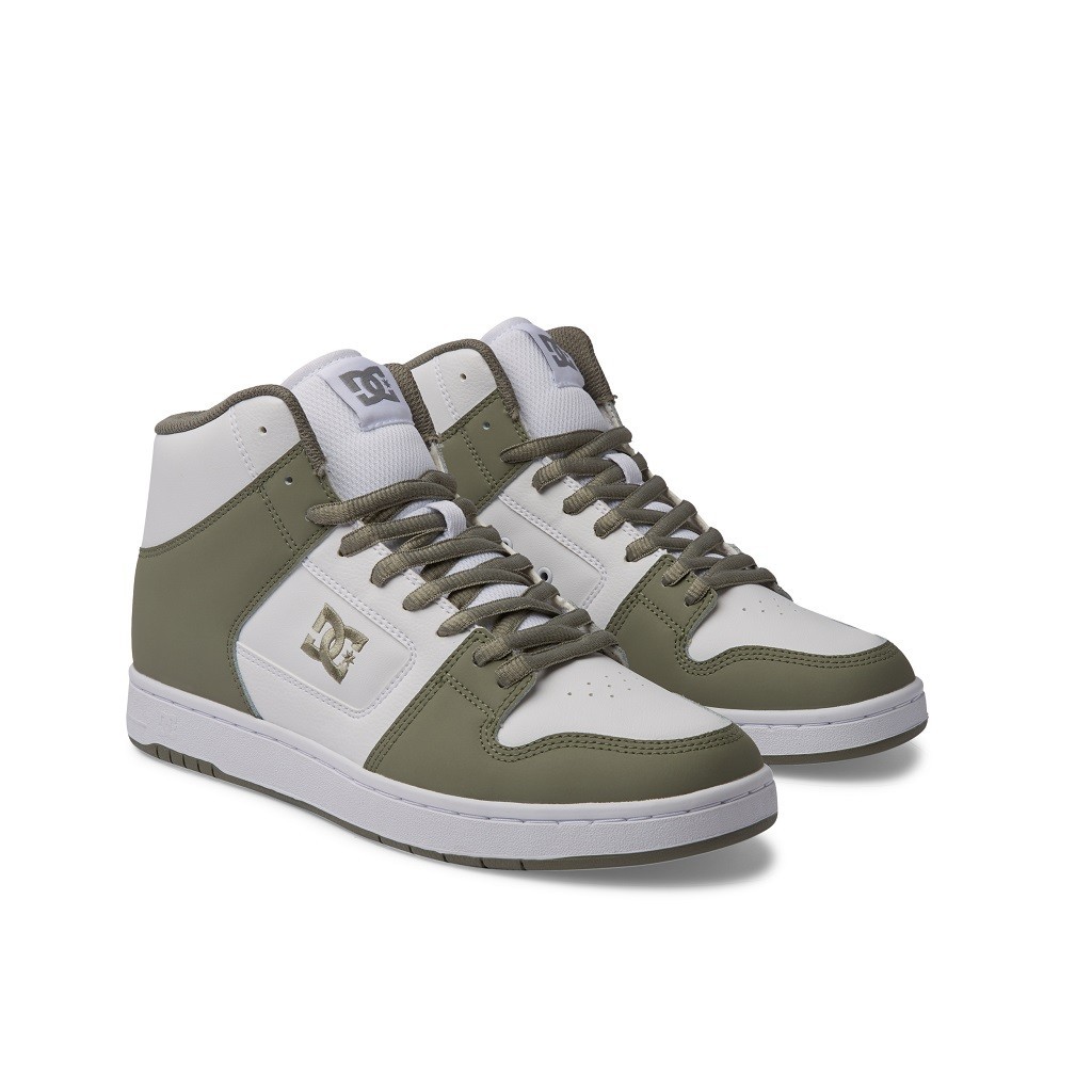 DC Shoes Men Manteca 4 Hi Shoes White/Olive ADYS100743