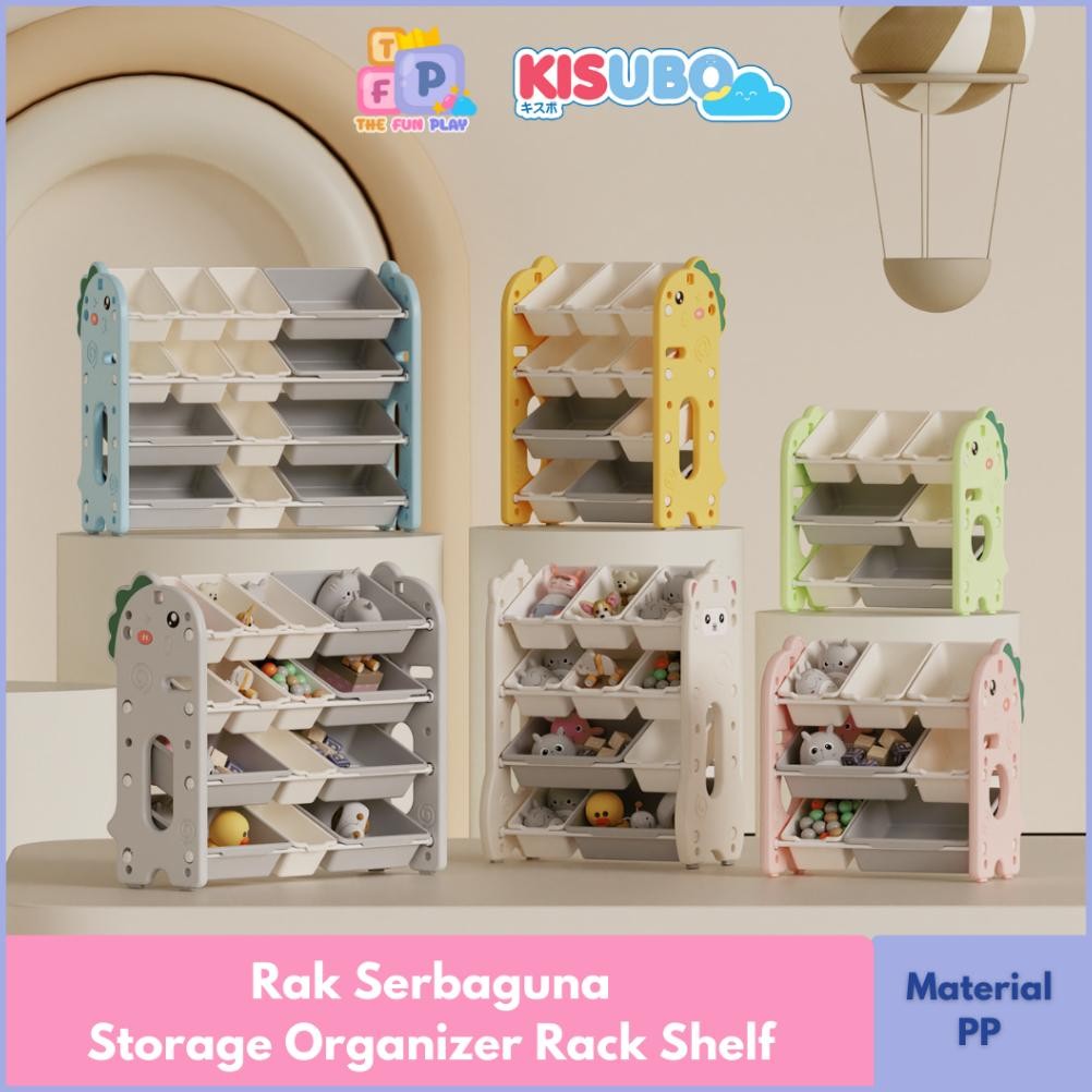 TON>> THUNPLAY KISUBO RAK SERBAGUNA RAK MAINAN ANAK RACK SHELF ORGANIZER TEMPAT MAINAN ANAK RAK BUKU