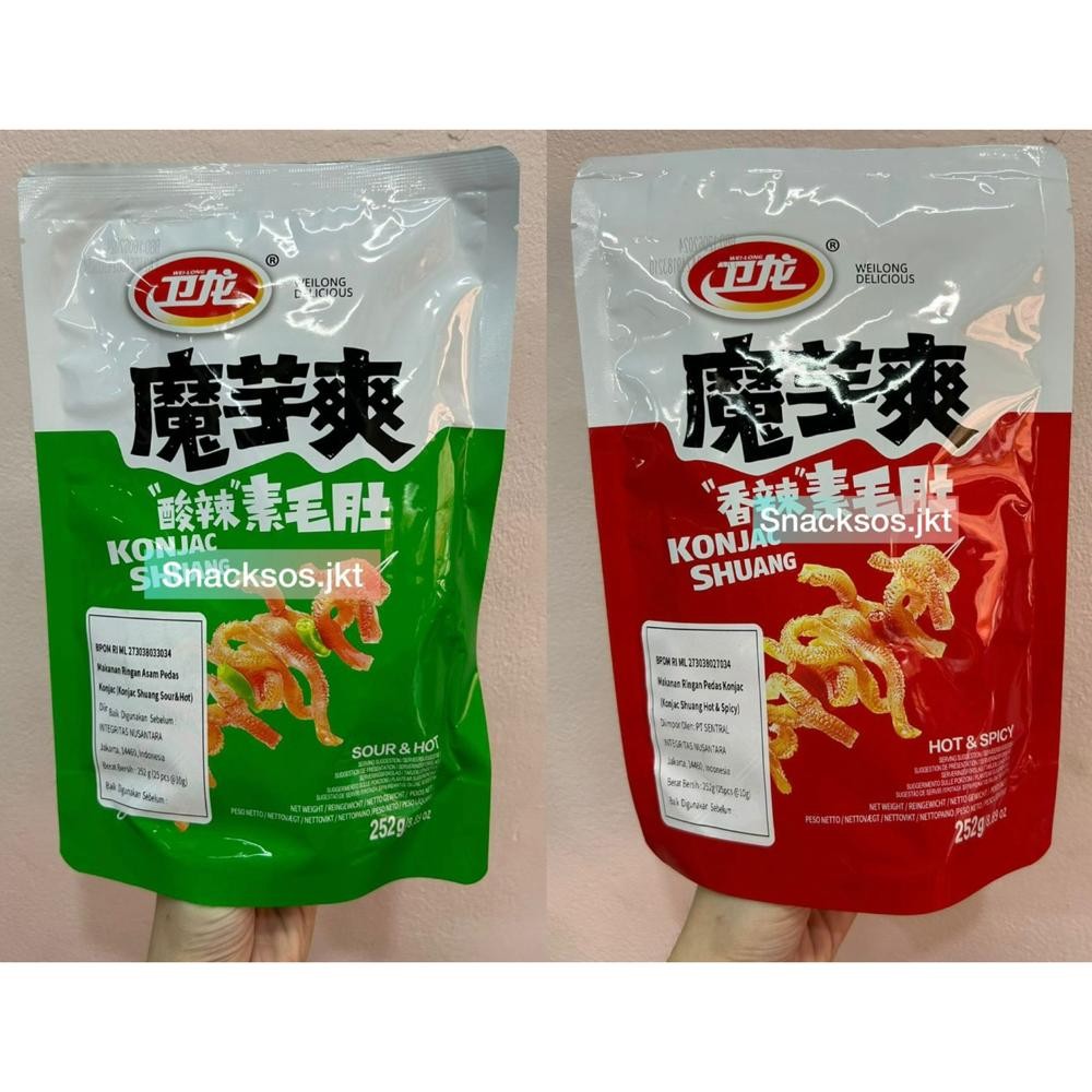 

[B252GR] WEILONG KONJAC SHHOT & SPICY / SOUR & HOT - WEI LONG