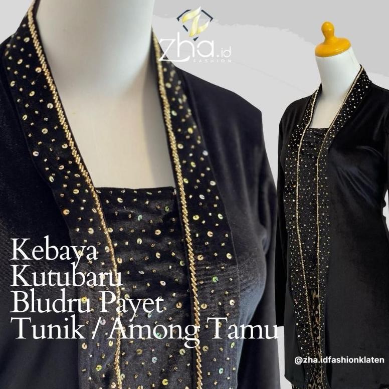 eug baju (among tamu) atasan kebaya kutubaru tunik payet / kutubaru modern payet