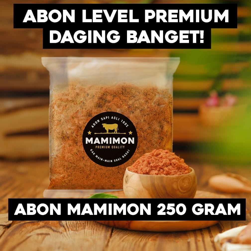 

Abon sapi pum 250gr, MamiMon Abon, Pum Level!