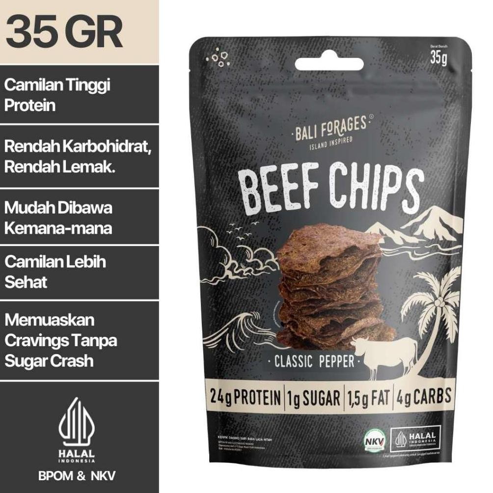 

f Chips B Pepper Crispy Bali Forages Keripik Daging Sapi Krispi