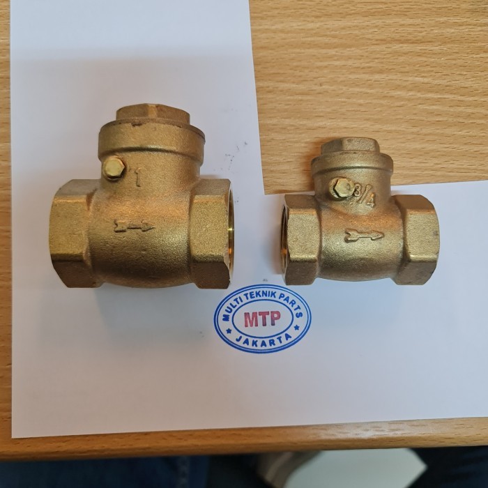 Swing Check Valve Kuningan / Klep Tabok Brass / Bronze 1/2" inch