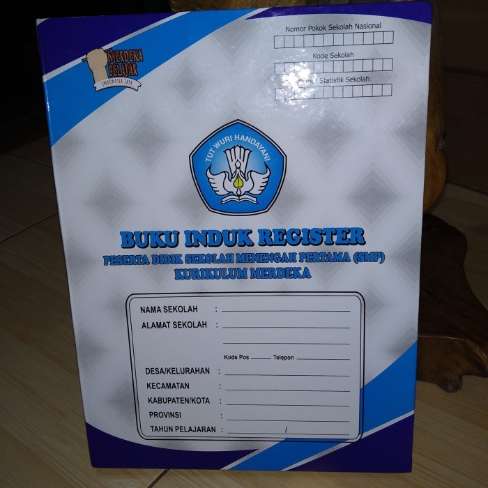

Buku Induk Register Peserta Didik SMP, Kurikulum Merdeka