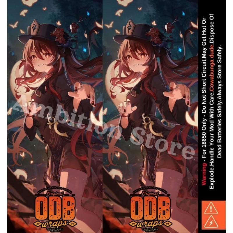 

*PromoTerjangkau* Ambitionstore Stiker Wrap Baterai 18650 Genshin Impact V2 Series Pelindung Dan Penghias Untuk Segala Merek Garskin Premium / X Casing Case COD