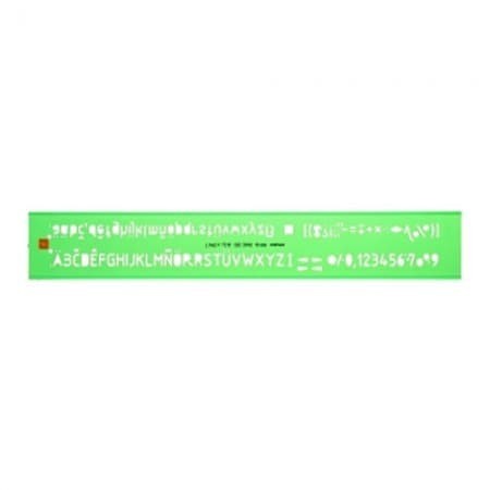 

Penggaris HURUF&ANGKA/Lettering stencils LINEX 7210 ISO/DIN 10.0mm