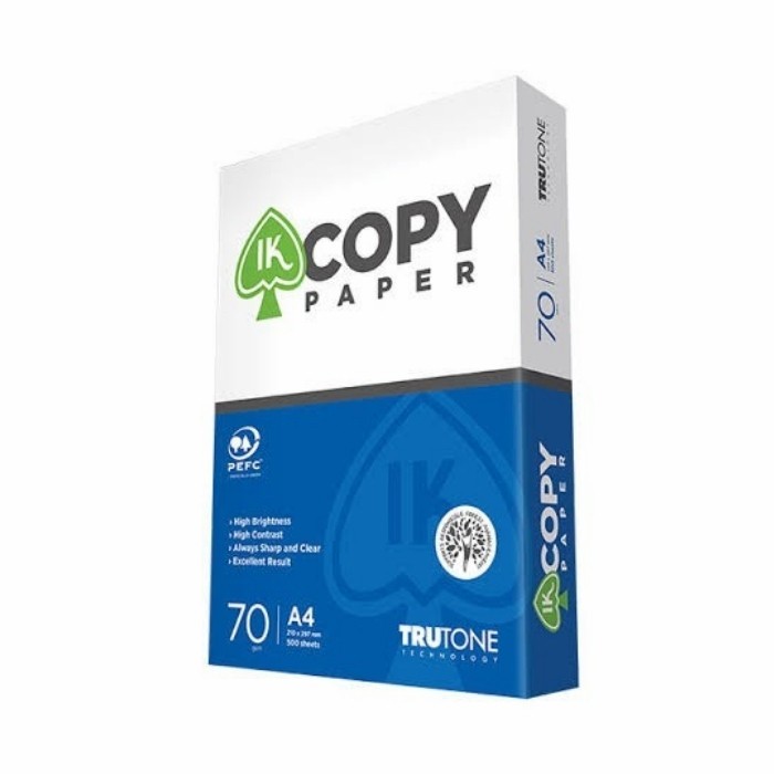 

Kertas HVS A4 70gram IK Copy Paper / Kertas Foto Copy A4