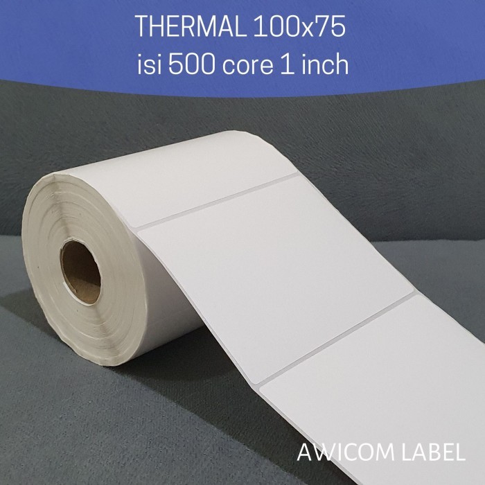 

Label Barcode Direct Thermal 100x75 mm 100 x 75 core 1 inch isi 500