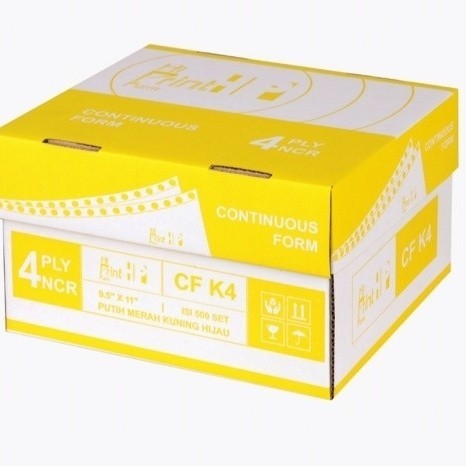 

TERBARU! CONTINUOUS FORM 9,5 x 11/2 4 PLY PRS Hi Print ( isi 500 sheets)