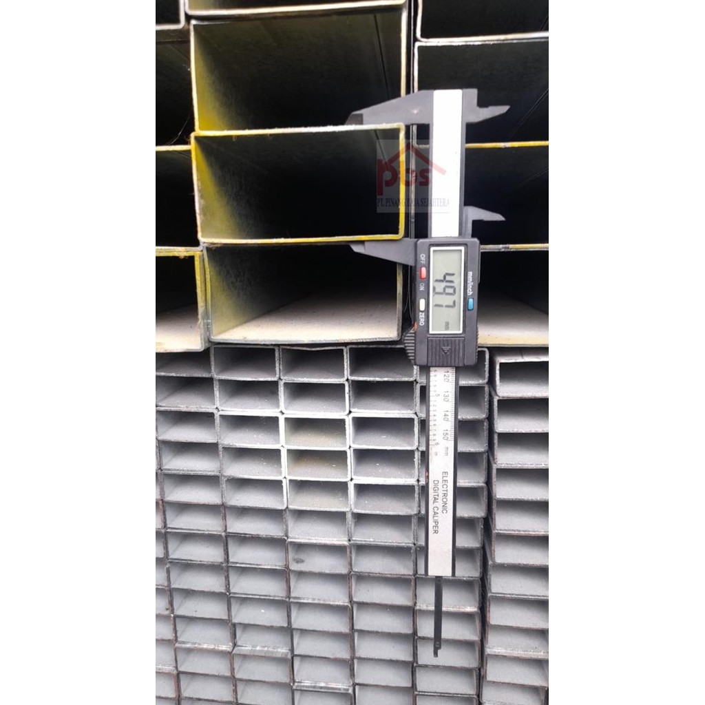 Besi Stall Hollow/ Hollo / Holo GALVANIS 50x100 (1.4mm 1.8mm 2mm) GOL