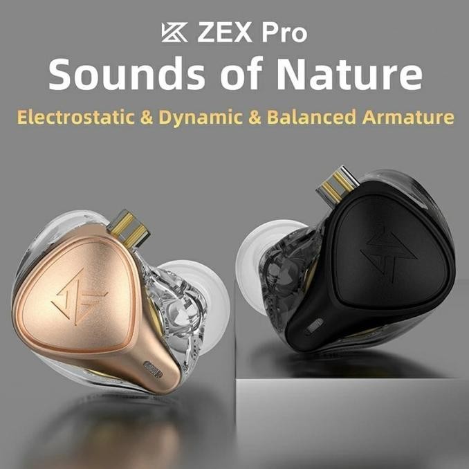 [KZ Official Store] KZ ZEX Pro / KZ CRN with Mic In Ear Earphone Terlaris
