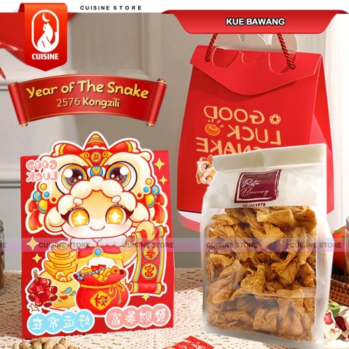 

TERLARIS! Kue Bawang Pita 500GR RATU BAWANG Snack Keripik Enak Renyah Premium