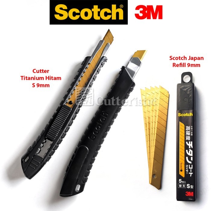 

TERBARU! Isi Cutter Kecil Emas, Scotch Titanium Blade