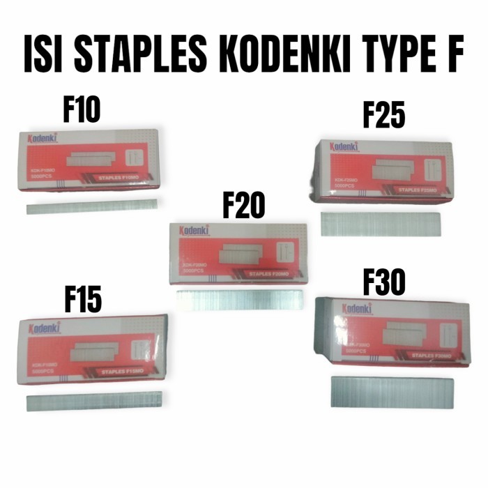 

ISI REFILL PAKU STAPLES ANGIN TEMBAK F10 F15 F20 F25 F30 TYPE i MURAH