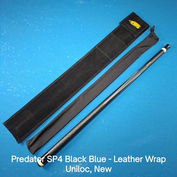 Stick Billiard Predator SP4 Black Blue with Leather Wrap (Butt Only)