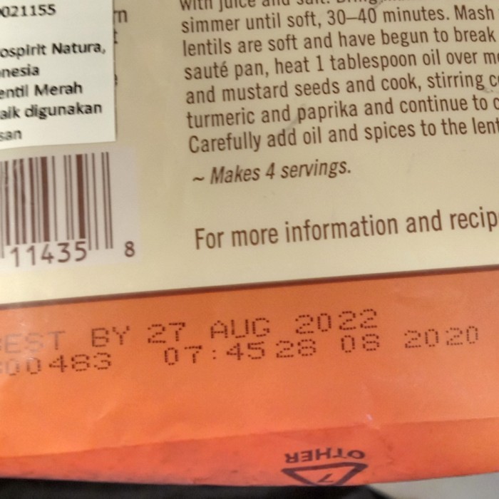 

BOB'S RED MILL RED LENTILS SOUP 765 GR/QUICK COOKING