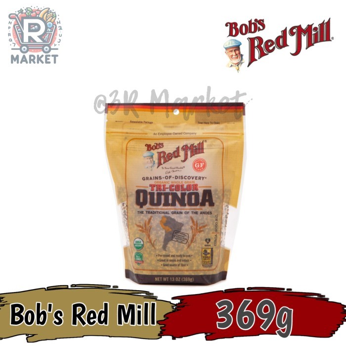 

BOB'S RED MILL ORGANIC WHOLE GRAIN TRICOLOR QUINOA 369G