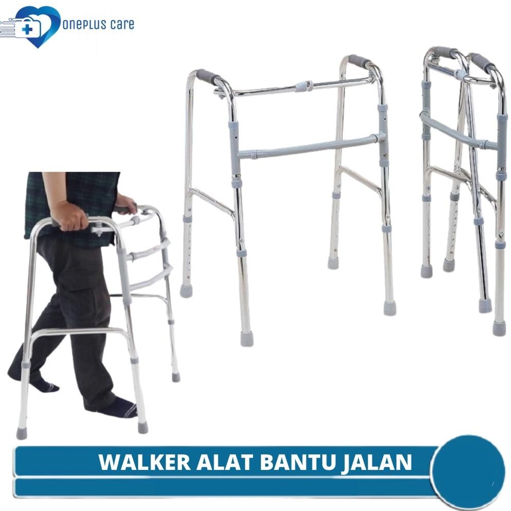 Siap Kirim COD - Walker Tanpa Roda Lipat Sella / Tongkat Bantu Jalan / Walker Standard Onemed Onehea