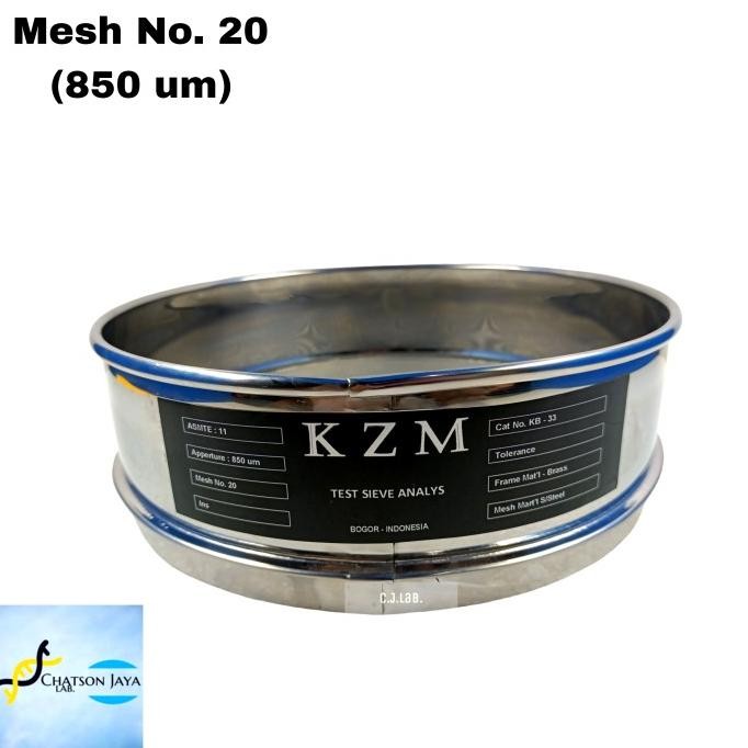 Sieve Ayakan Stainless Mesh 20 Test Mesh 20 (850 um)