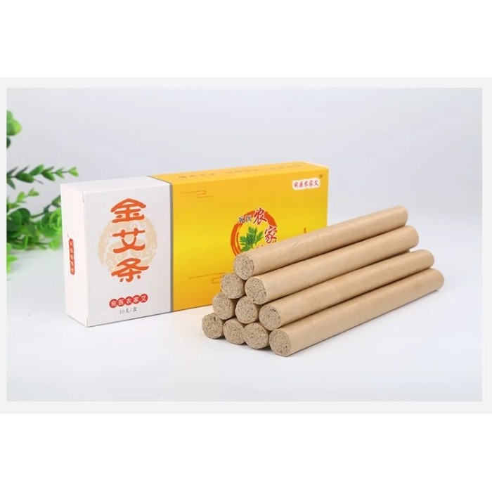 

10PCS Smokeless Moxa Roll Rolls Stick Traditional Chinese Acupuncture