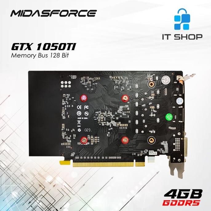 VGA Midasforce NVIDIA GTX 1050TI 4GB GDDR5 128BIT -VGA Midas GTX1050Ti