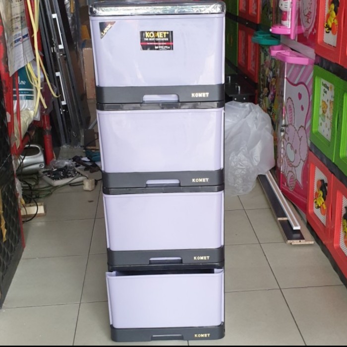 LEMARI PLASTIK LACI PLASTIK KOMET SUSUN 4 L