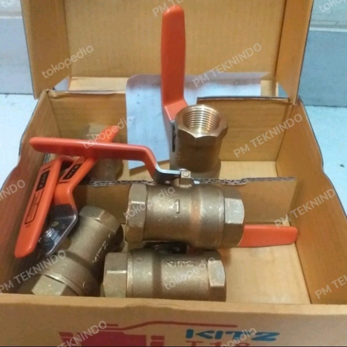 Ball Valve Kitz Kuningan 1"( inch) Stop Kran Kuningan KITZ