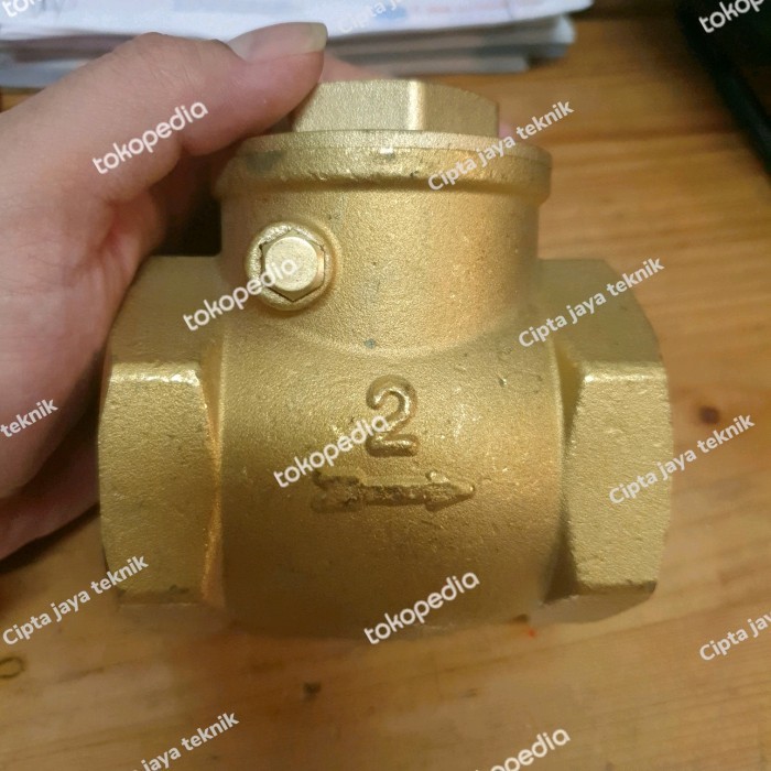 swing check valve kuningan / klep tabok 2 (INCH) PN16