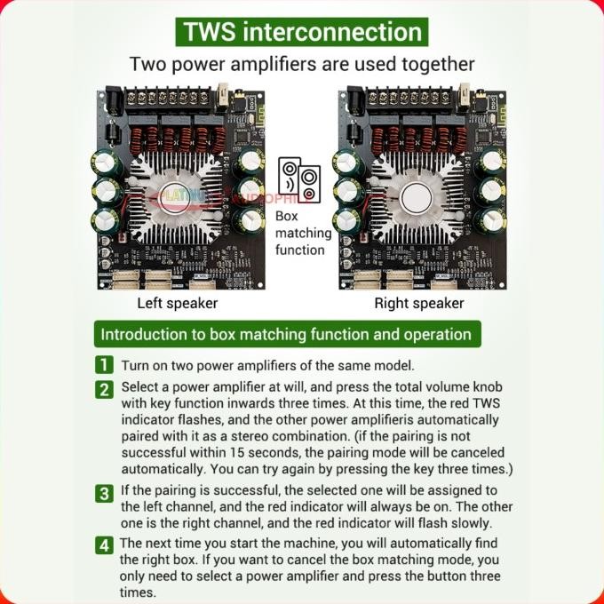 Langsung Order Tda7498 Amplifier Class D Hifi 2.1 Ch Bluetooth 5.0 Zk-Ht21 Zk-Ht22