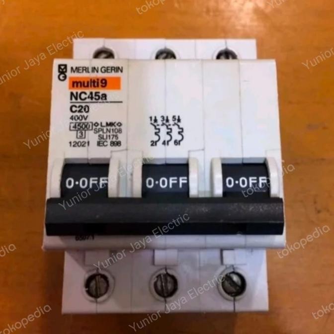 MCB Merlin gerin NC45 3P 6a 10a 16a 20a 25a