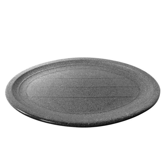 (BISA COD) Piring Oval Melamin 12 inch Model Batu P6412A GOLDEN DRAGON Melamine Stone PIRING KOREA/S