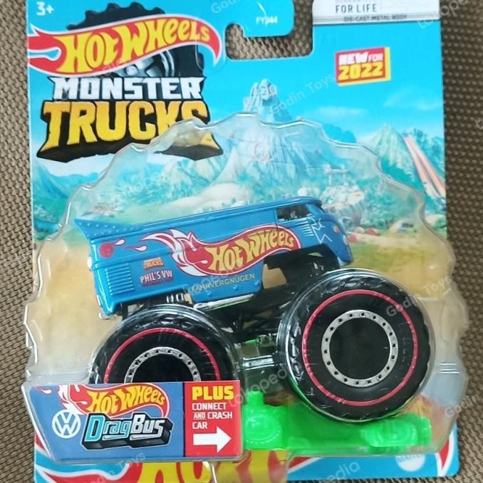 Monster Trucks VW DragBus Drag Bus Hot wheels chase truck