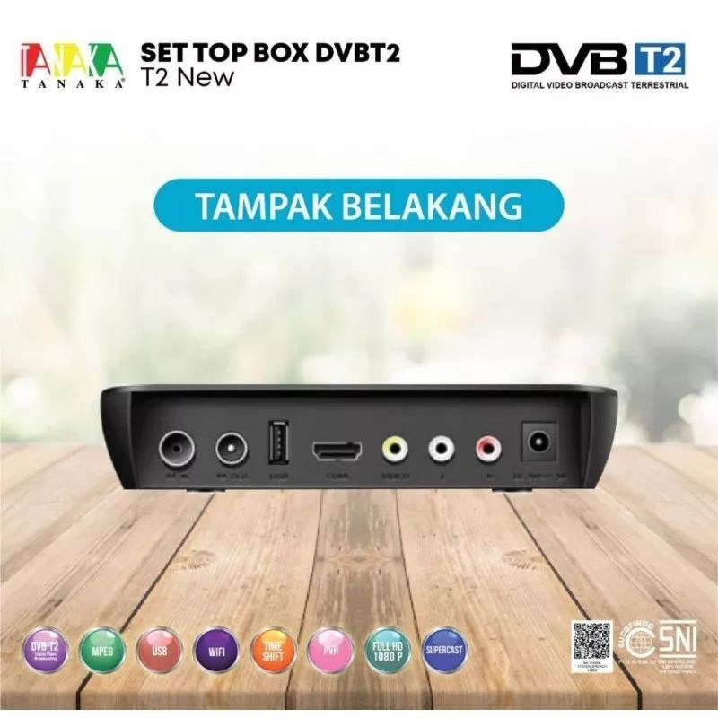 SET TOP BOX TANAKA DVB T2 NEW PAKET DONGLE TANAKA T-76