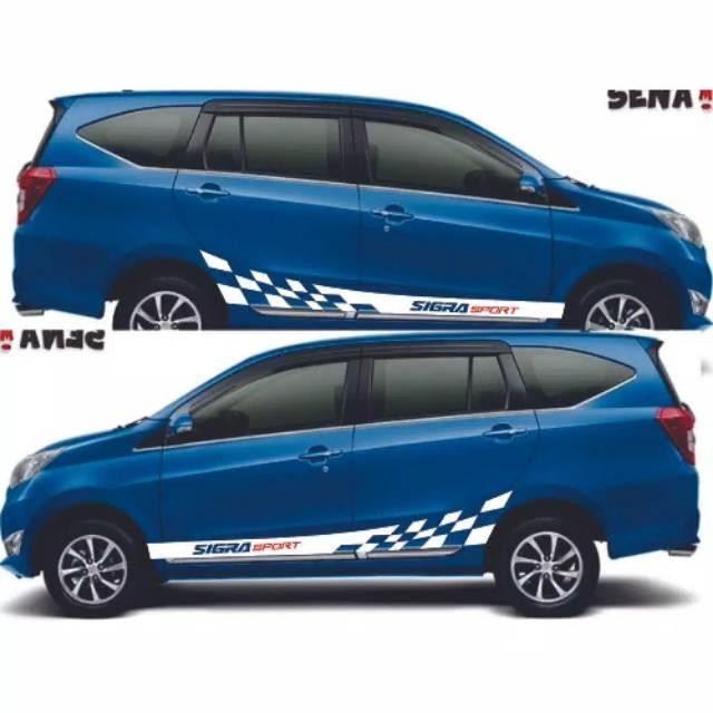 Promo Stiker Stripe Mobil Sigra Cutting Stiker Sigra Sport