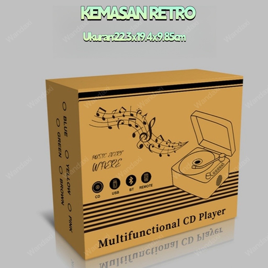 2024New&100%ori&Garansi seumur hidup&New&Ready Portable CD dvd Player Bluetooth Speaker Rechargeable