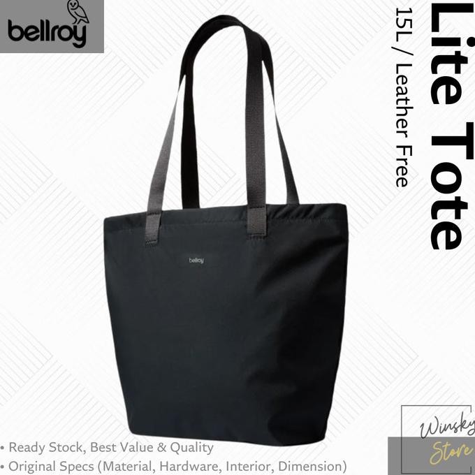 Grosir Bellroy Lite Tote Bag Black Leather Free