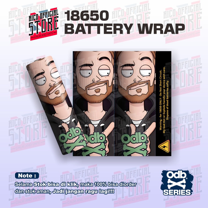 

*PromoTerjangkau* Aico Wrap Baterai 18650 Uwu Series V1 Untuk Melindungi Dan Menghias Batre 16 Garskin Wrap Stiker Premium / X Casing Case COD