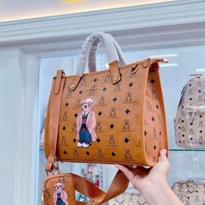 Promo Ttwn Bear Original Tn3601 Tote Bag Cokelat - Tas Tote Terbaru - Ttwn