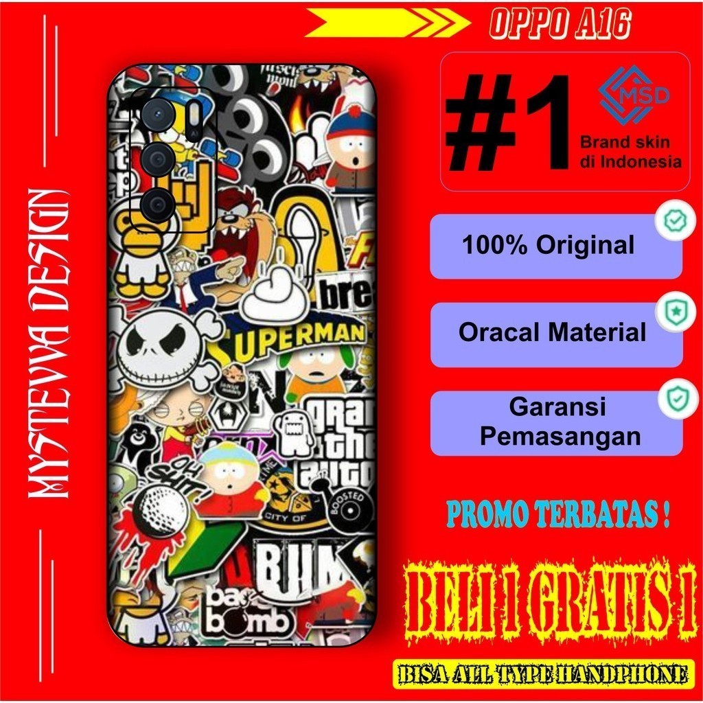 

*PromoTerjangkau* Oppo A18 Garskin Wrap Stiker Premium / X Casing Case COD